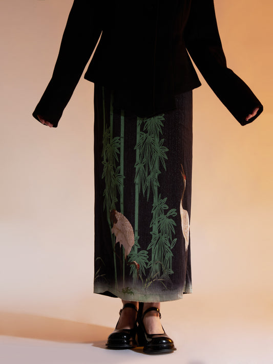 Crane Bamboo Velvet Skirt
