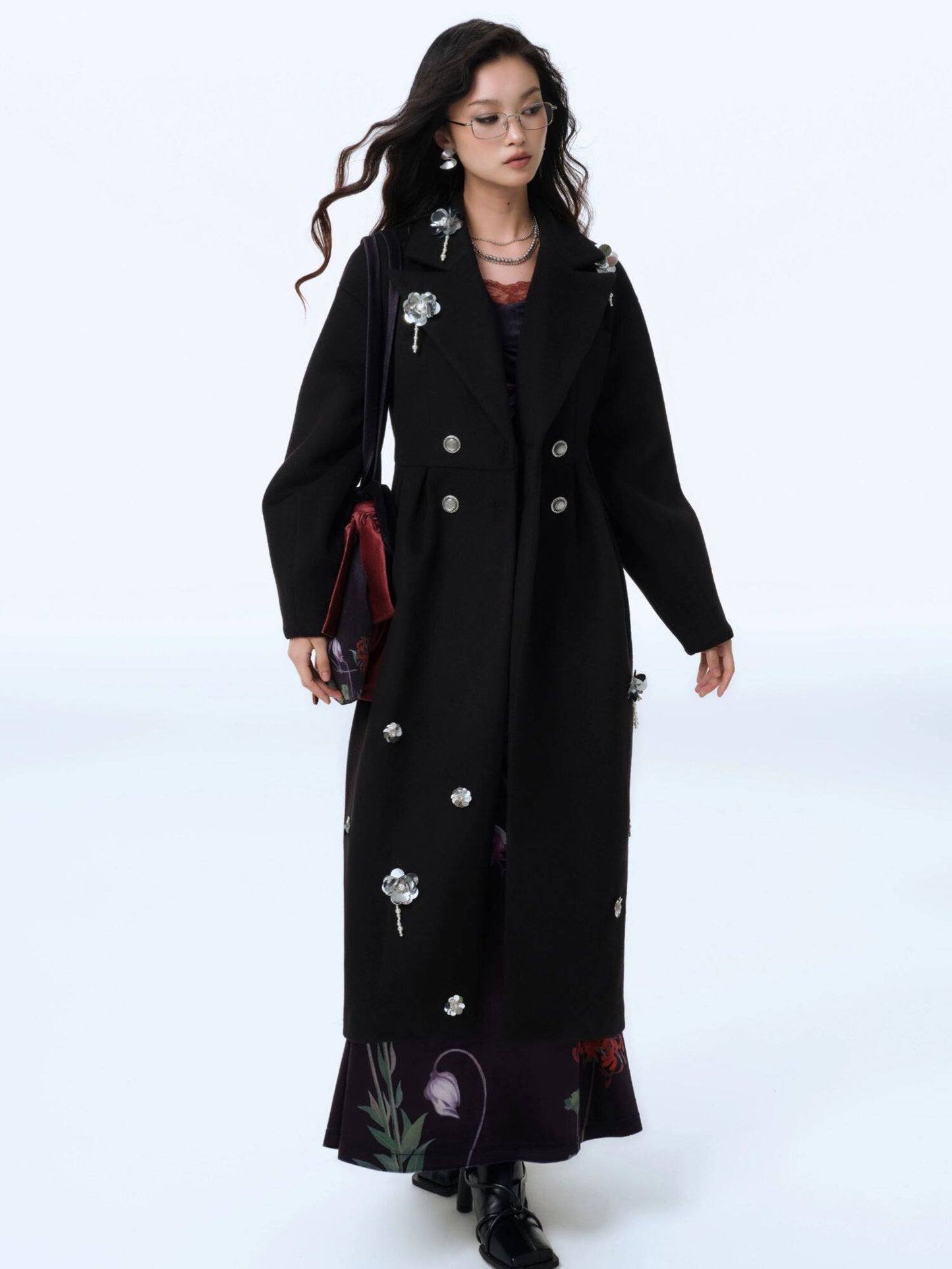 Eden Serpent Velvet Maxi Dress