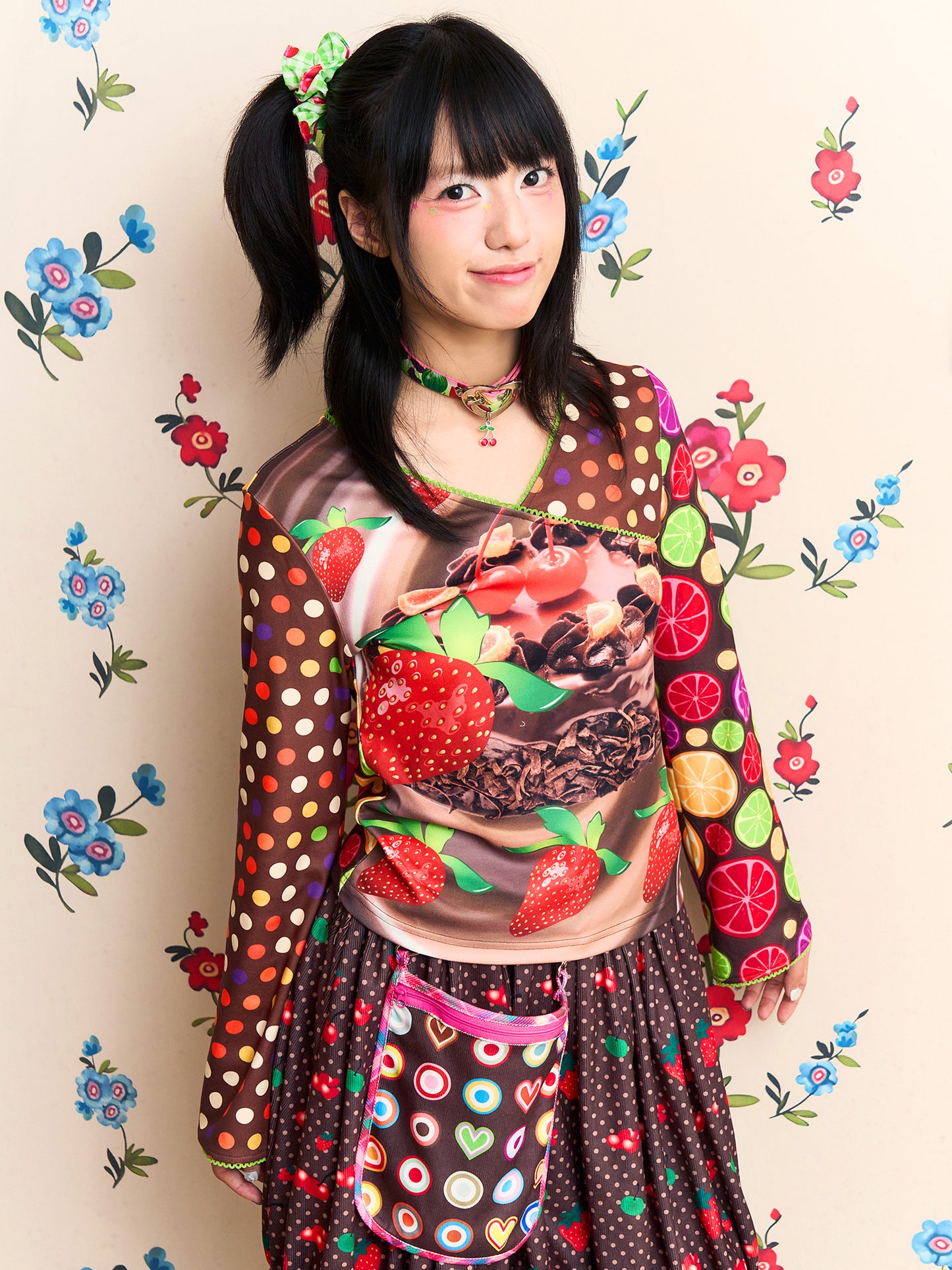 Fruits Strawberry Chocolate Cake Shirt
