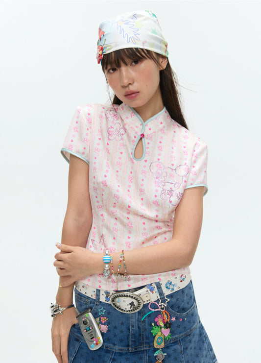 Sunonebird Kawaii Cheongsam Shirt
