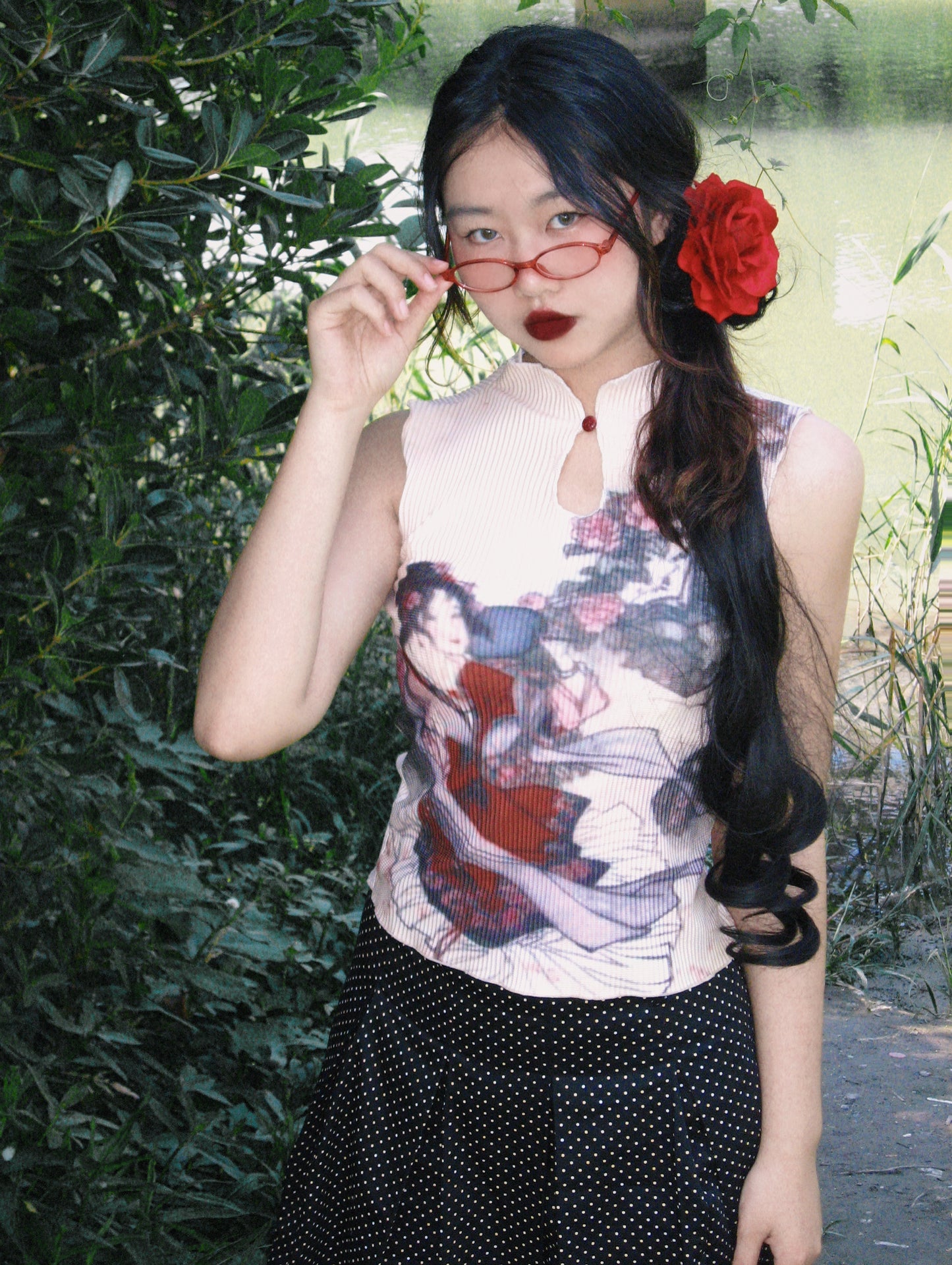 Peony Pleated Top