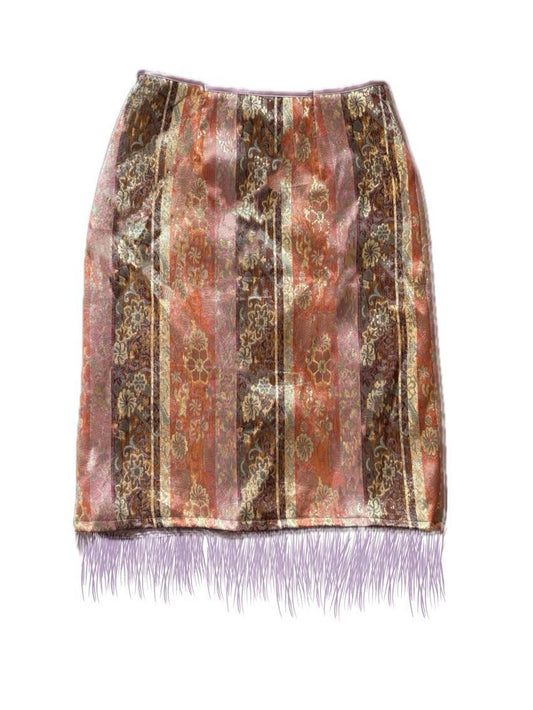 Tassels Embellished Midi Skirt