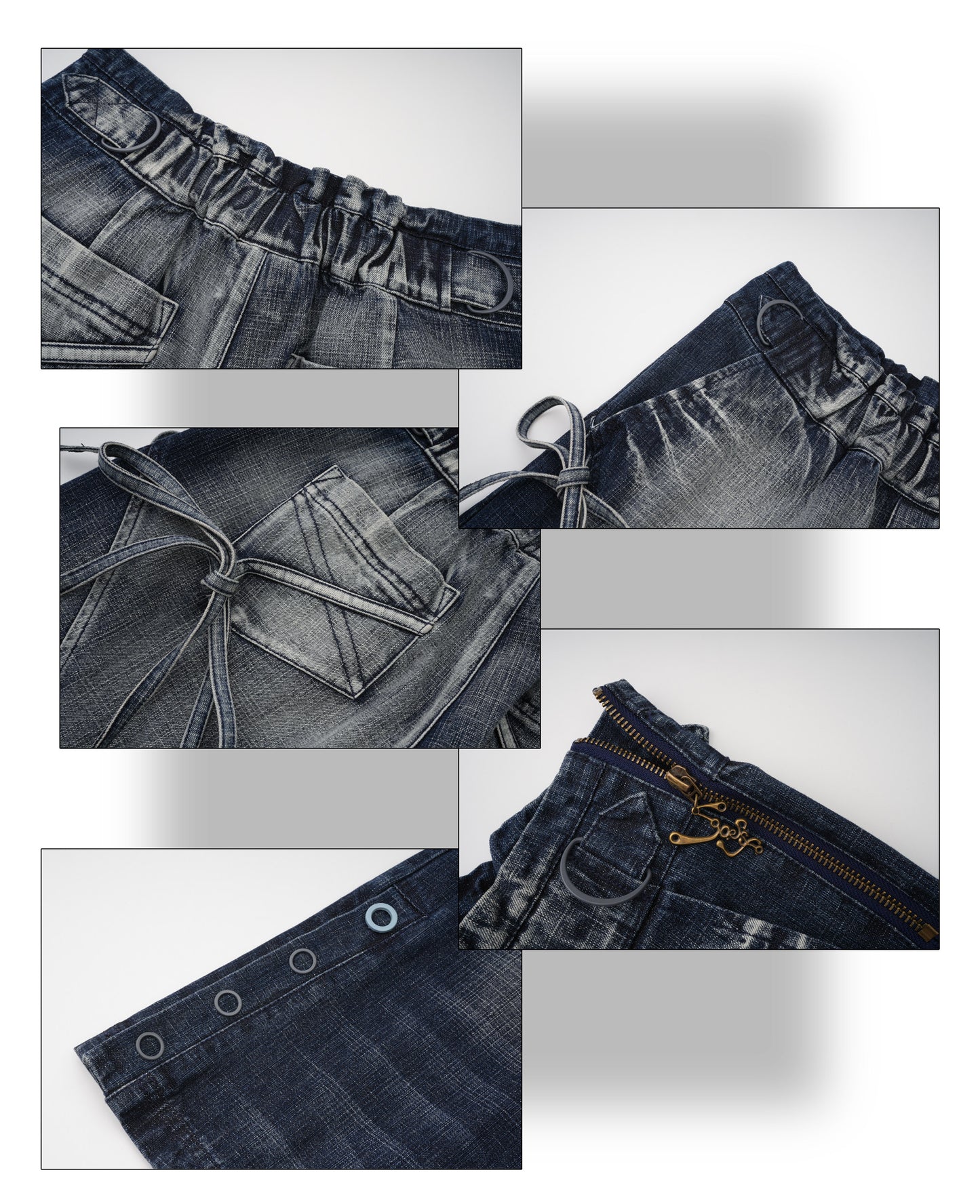 Sassy Love Bow Washed Cropped Jeans