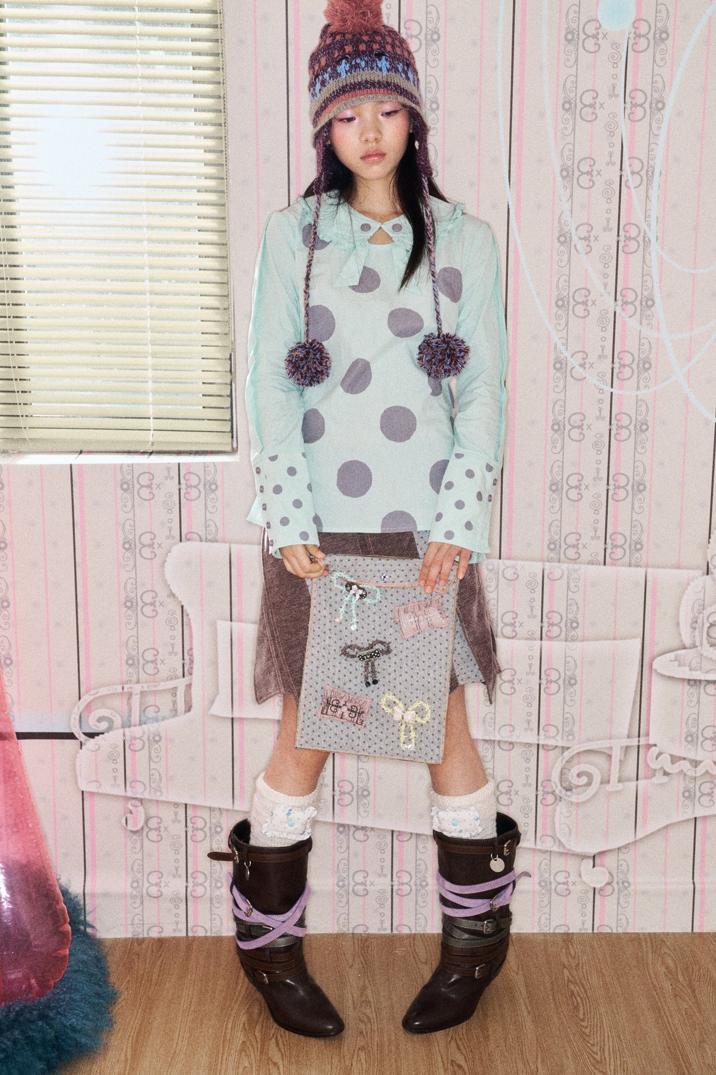 Sassy Love Mint Polka Shirt