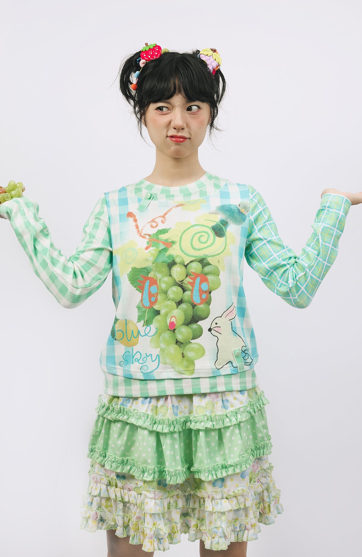 Candy Angel Grape Bunny Sweatshirt