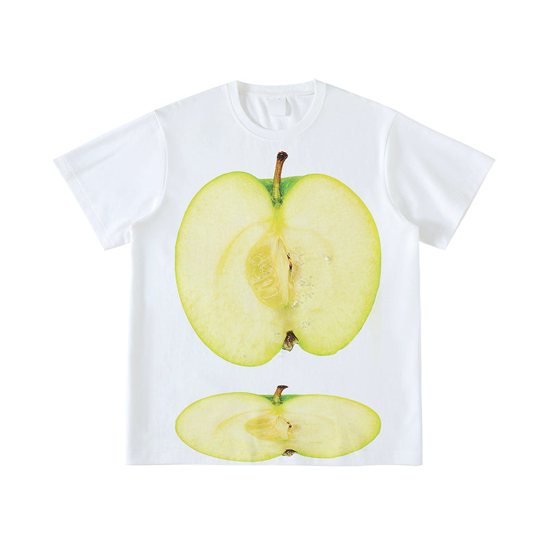 Sliced Green Apple Graphic T-Shirt