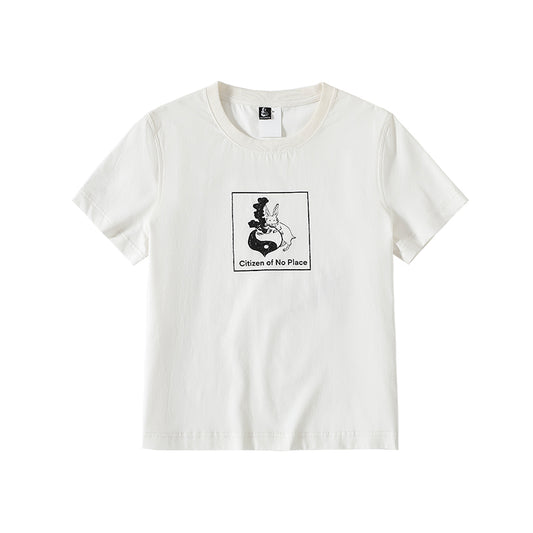 Tai Chi Carrot Bunny Graphic T-Shirt