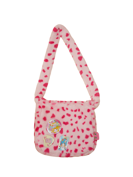 Pink Leopard Print Shojo Messenger Bag