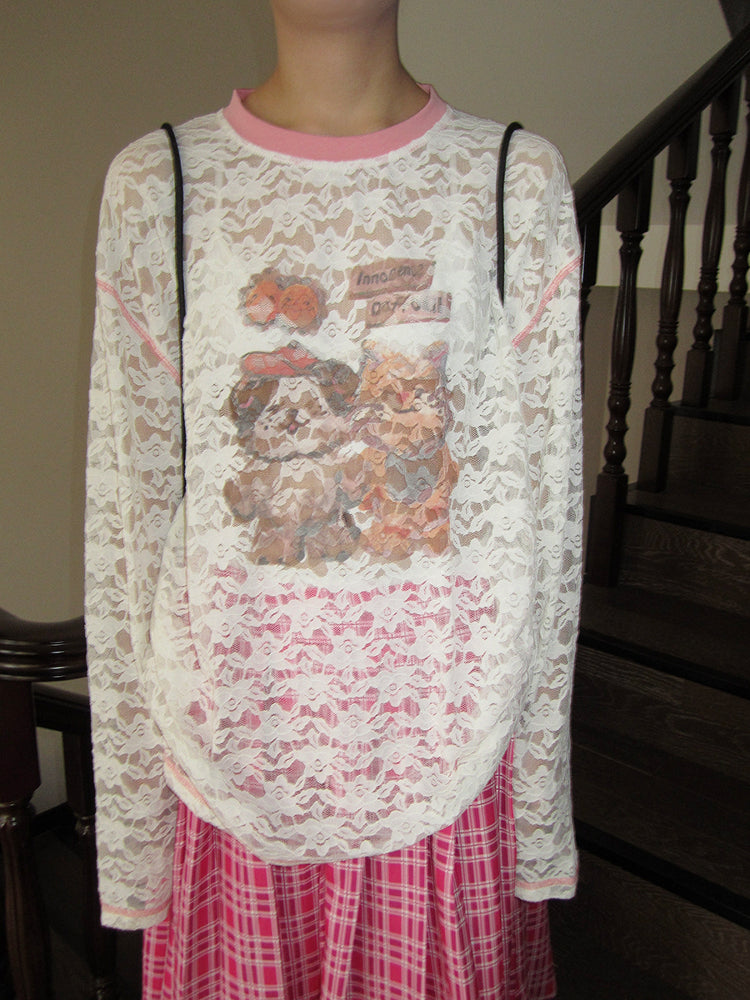 Acubi Puppy Lace Shirt