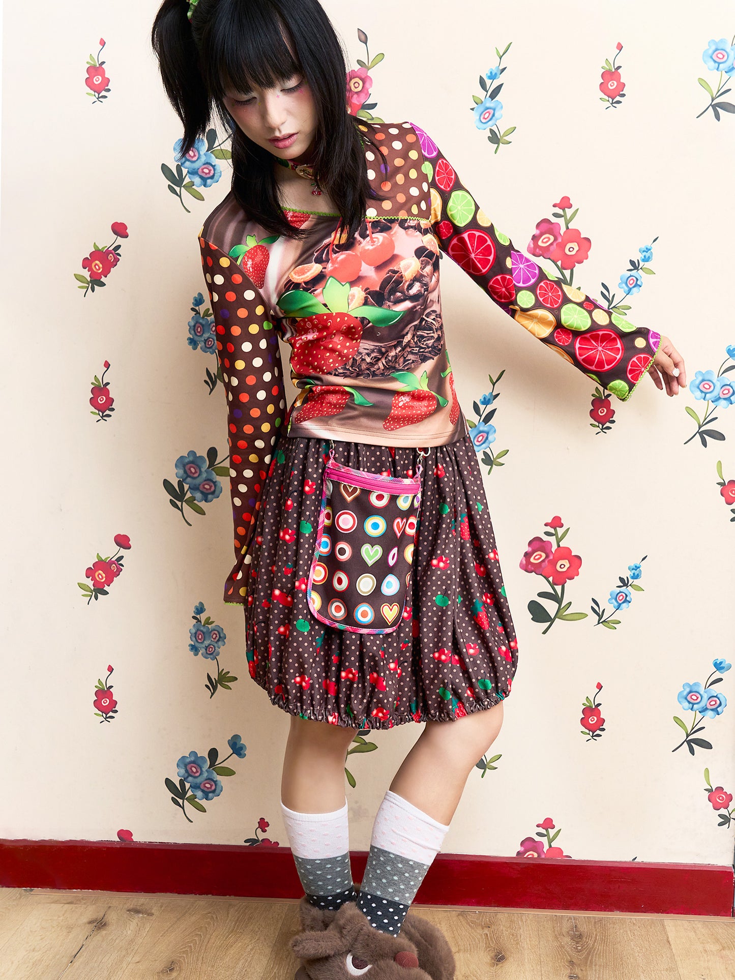 Fruits Strawberry Chocolate Cake Shirt