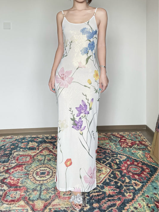 Lily Floral Shimmer Cami Dress