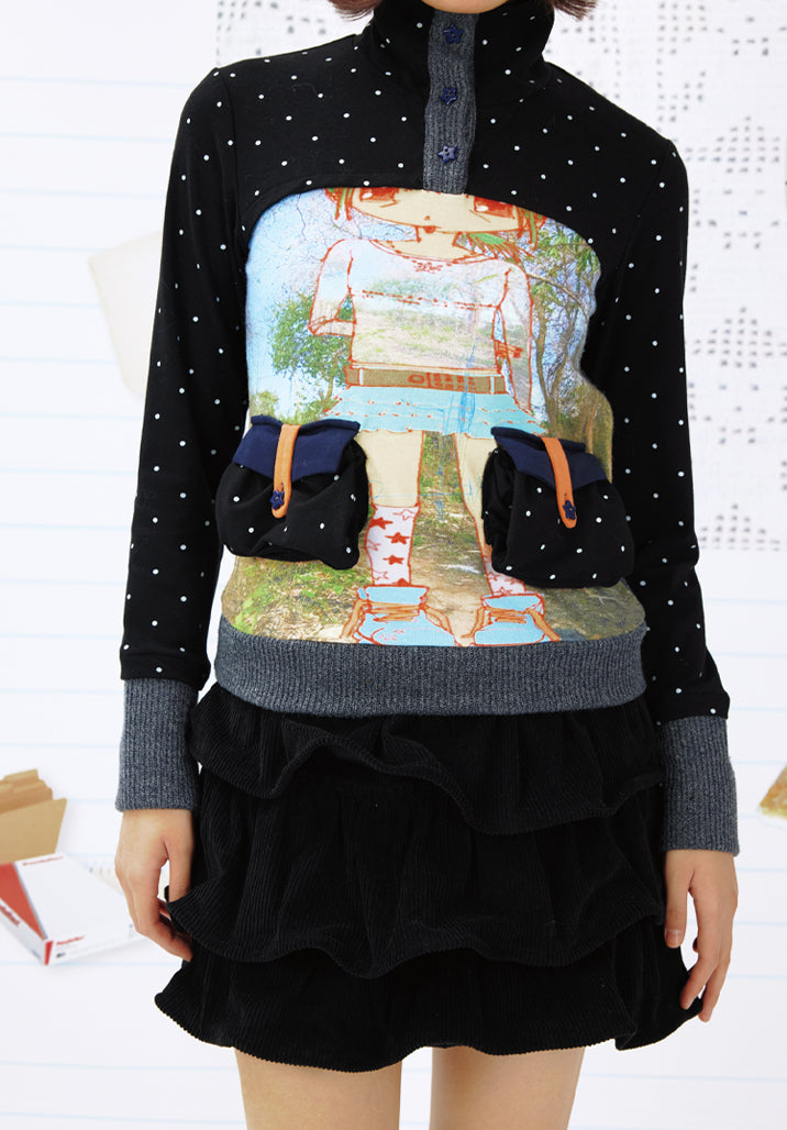 Kawaii Park Girl Collage Shirt