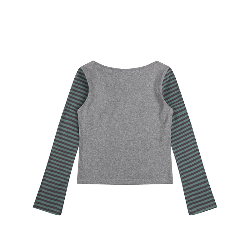 Mori Ladybug Striped Shirt