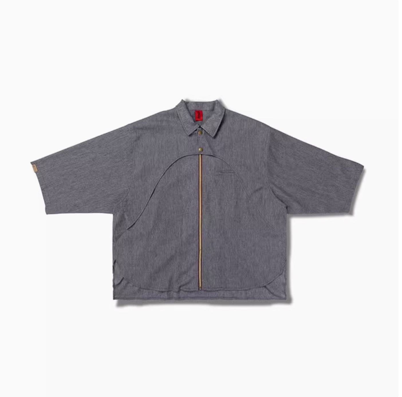 OSCill Deconstructed Layer Zip-Up Long Sleeve Shirt