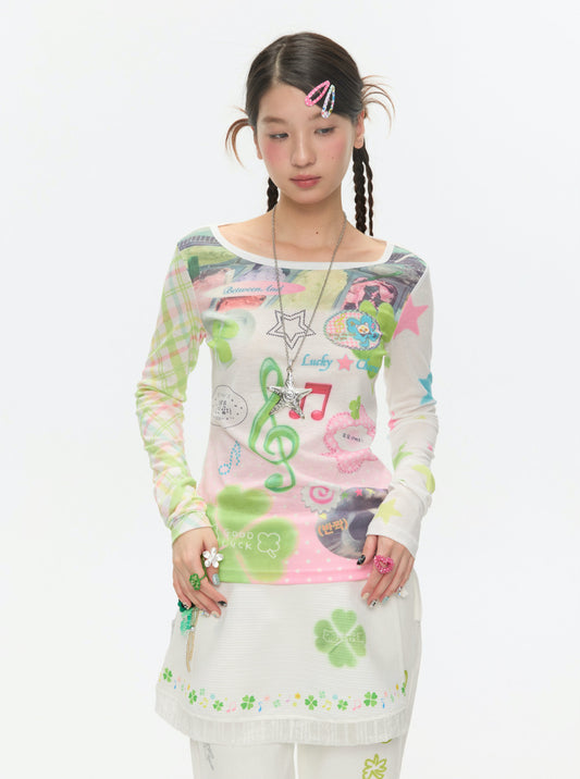 Clover Music Note Sweatshirt