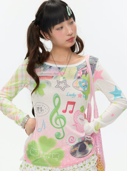 Clover Music Note Sweatshirt