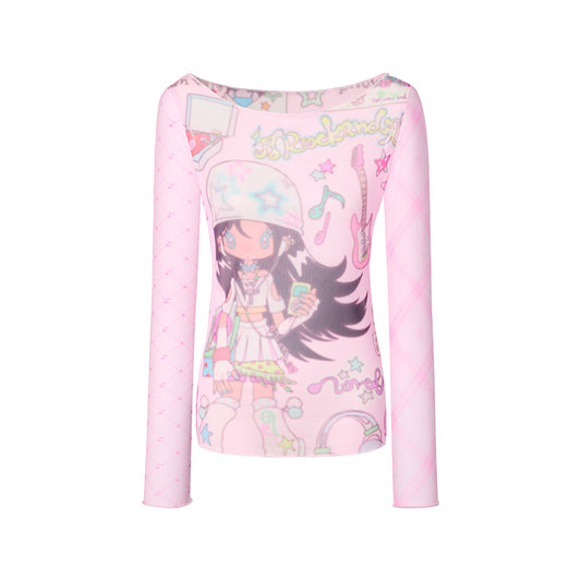Sunonebird Collab Shojo Mesh Sweatshirt