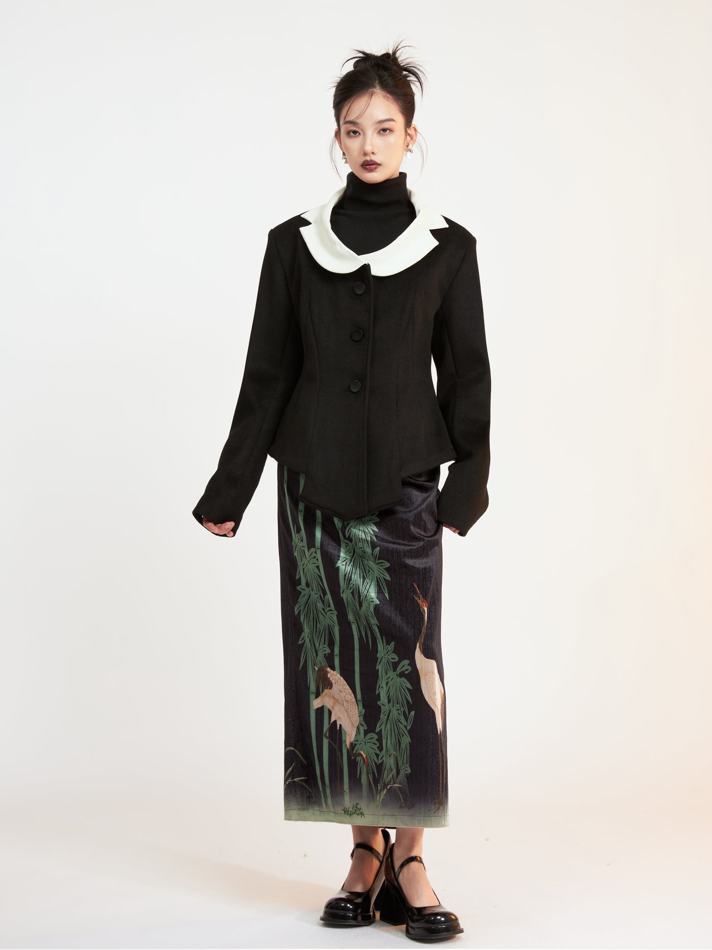 Crane Bamboo Velvet Skirt