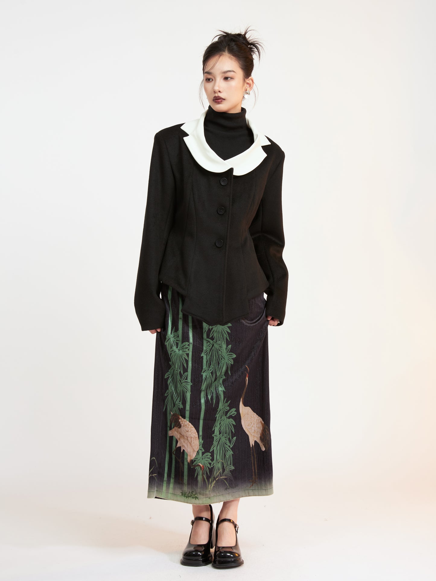 Crane Bamboo Velvet Skirt