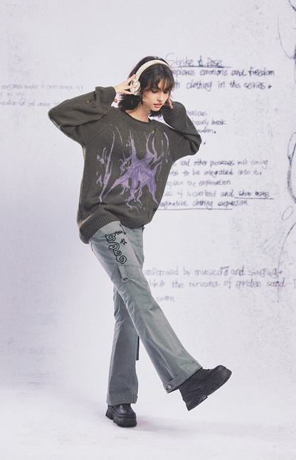 strike-a-pose-grunge-abstract-print-oversized-ripped-sweater