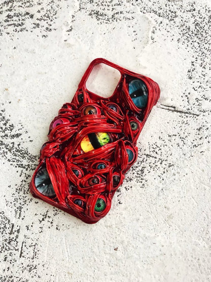 Handmade Anime Eyeballs 3D iPhone Case