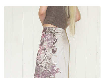 Beneath the Vine Satin Skirt