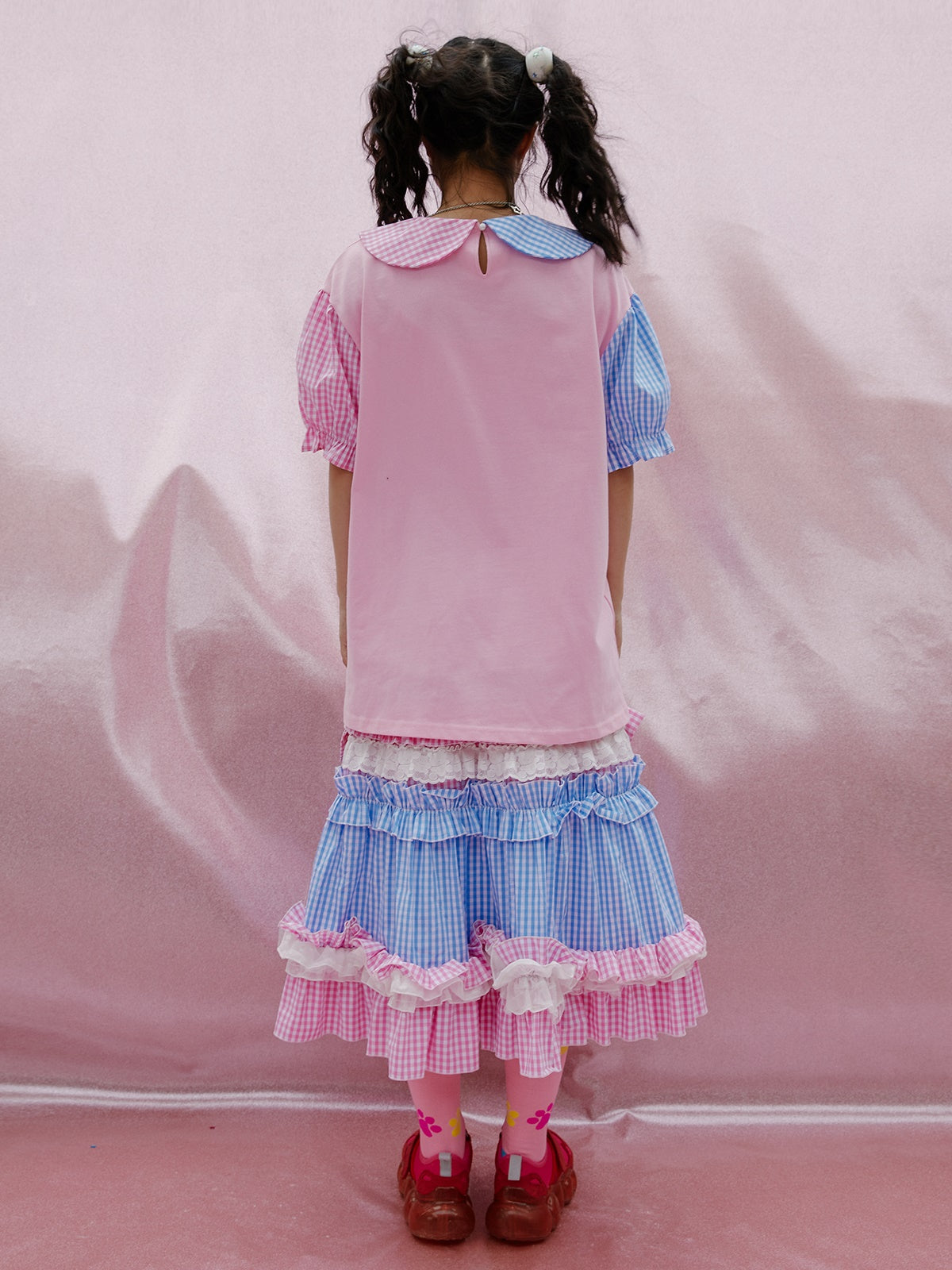 Anime Girl Ballon-Sleeve Bow Top