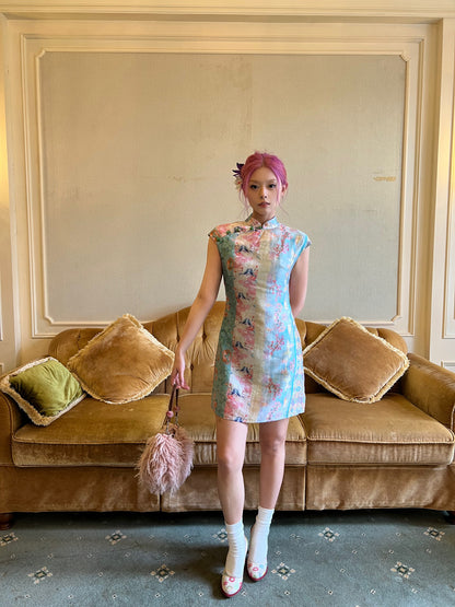 Fairy Flower Jade Cheongsam Dress