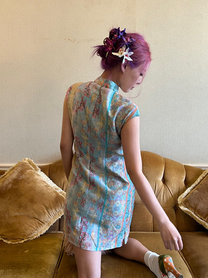 Fairy Flower Jade Cheongsam Dress