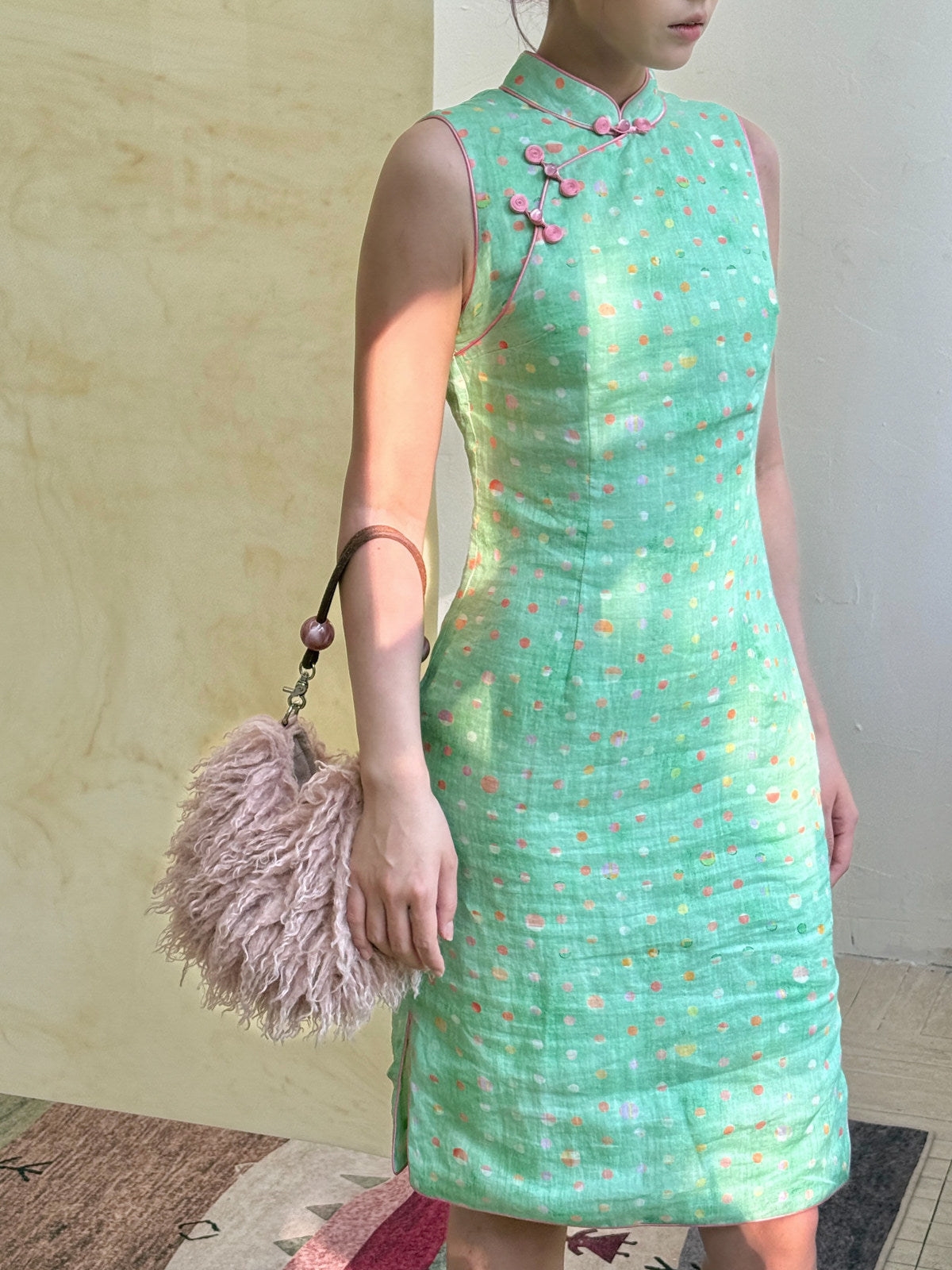 Fairy Polka Dot Cheongsam Dress