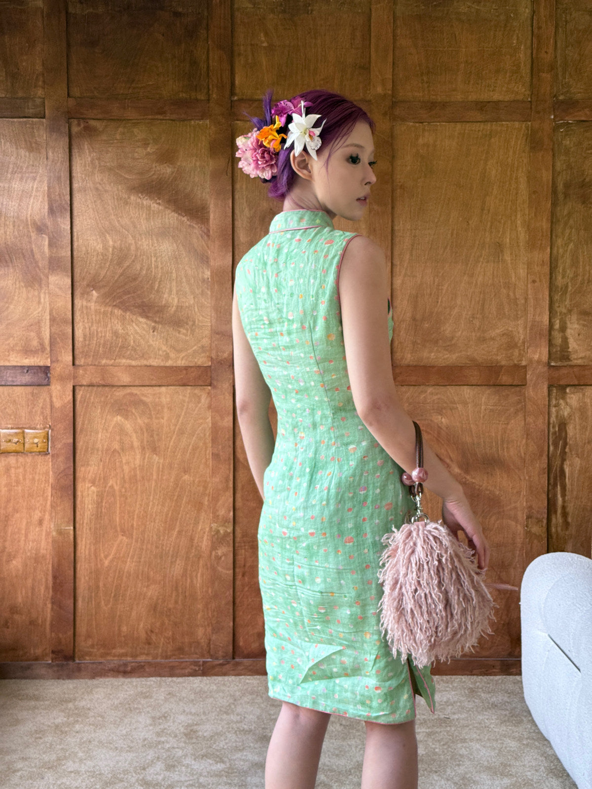 Fairy Polka Dot Cheongsam Dress