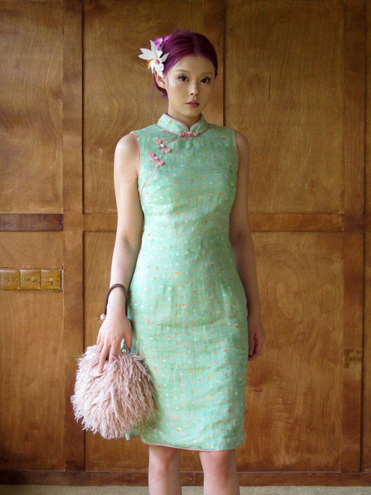 Fairy Polka Dot Cheongsam Dress
