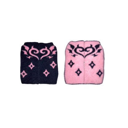 ballbotgum-tribal-abstract-gloves-in-black-and-pink