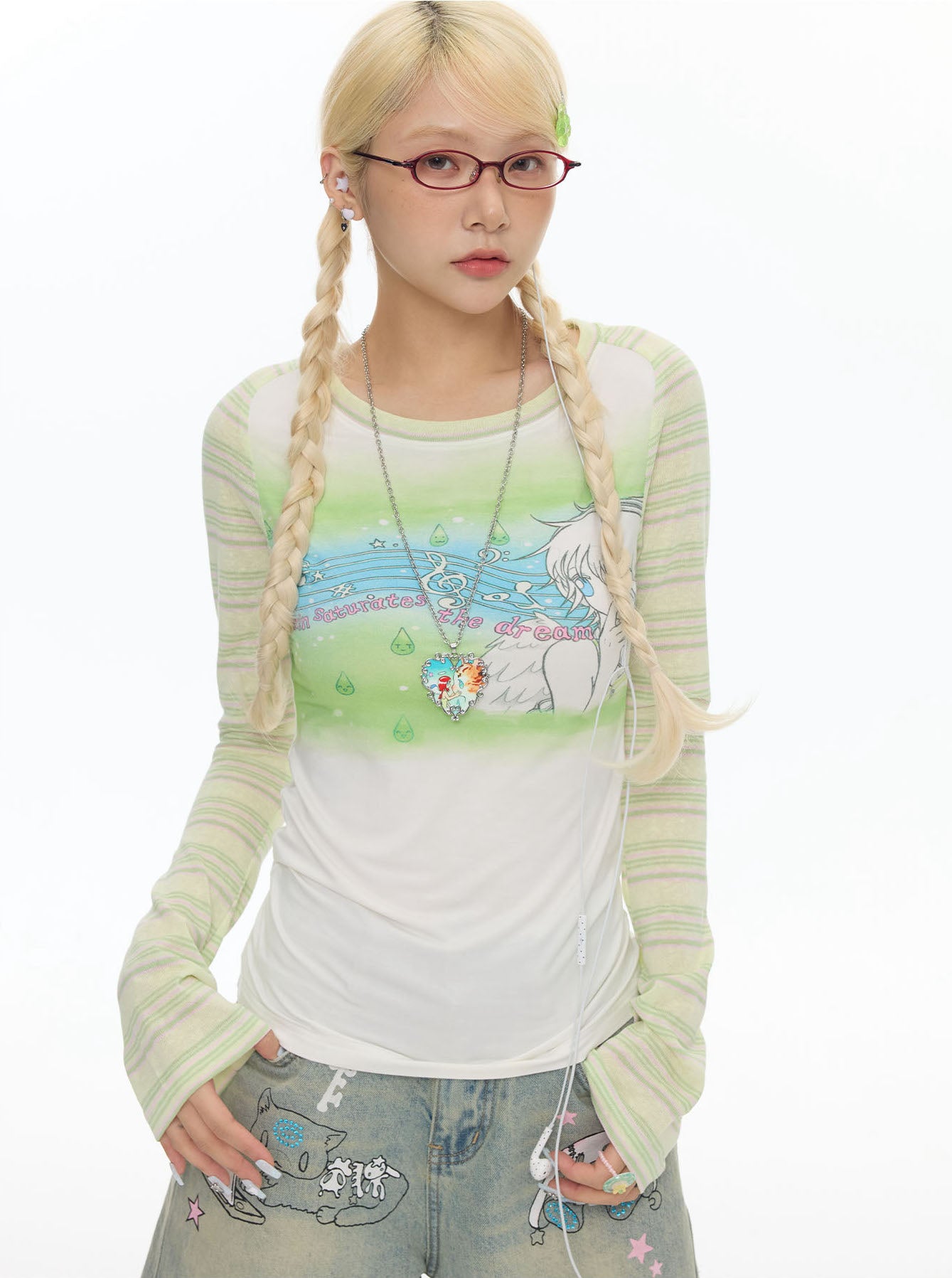 Angel Dream Music Note Sweatshirt