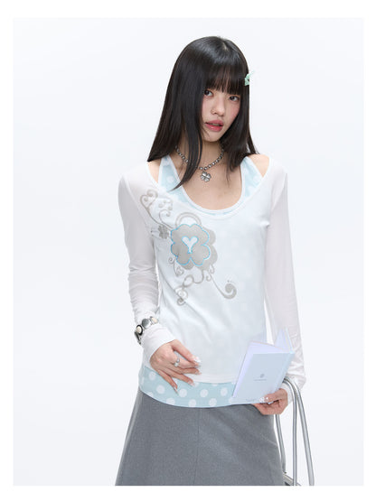 Clover Polka 2-Piece Sweatshirt