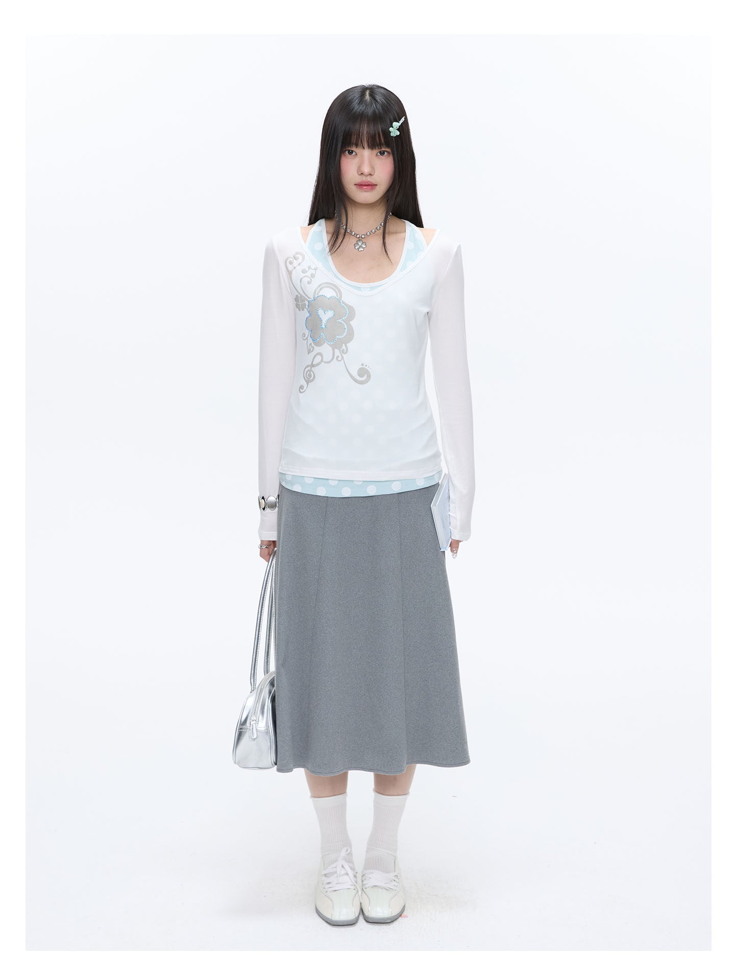 Clover Polka 2-Piece Sweatshirt