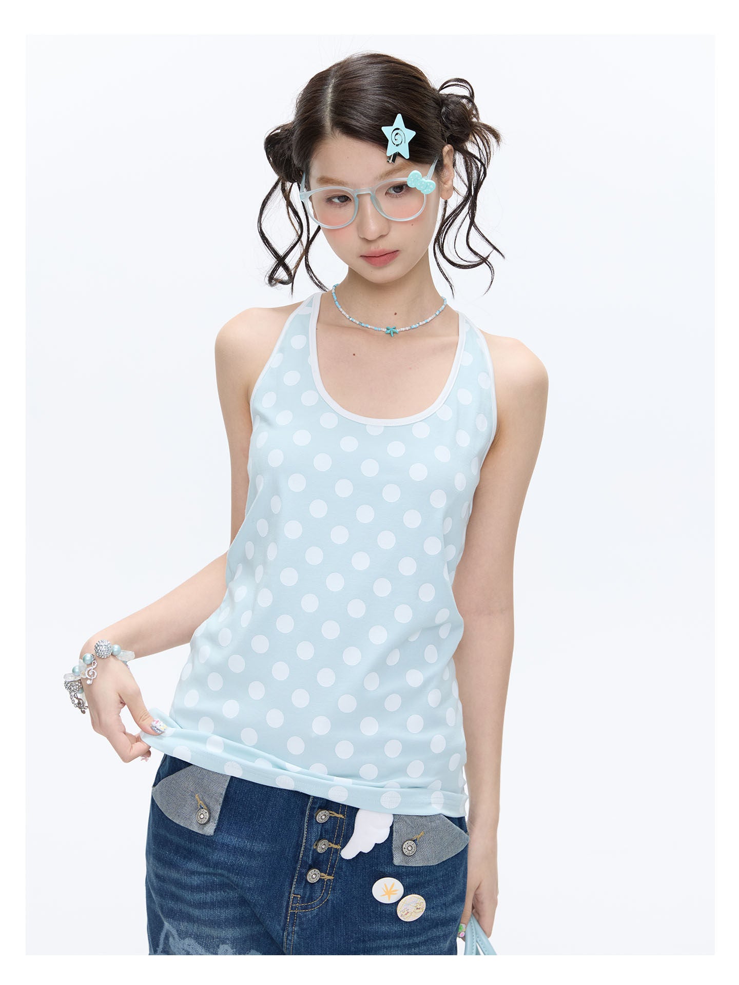 Clover Polka 2-Piece Sweatshirt