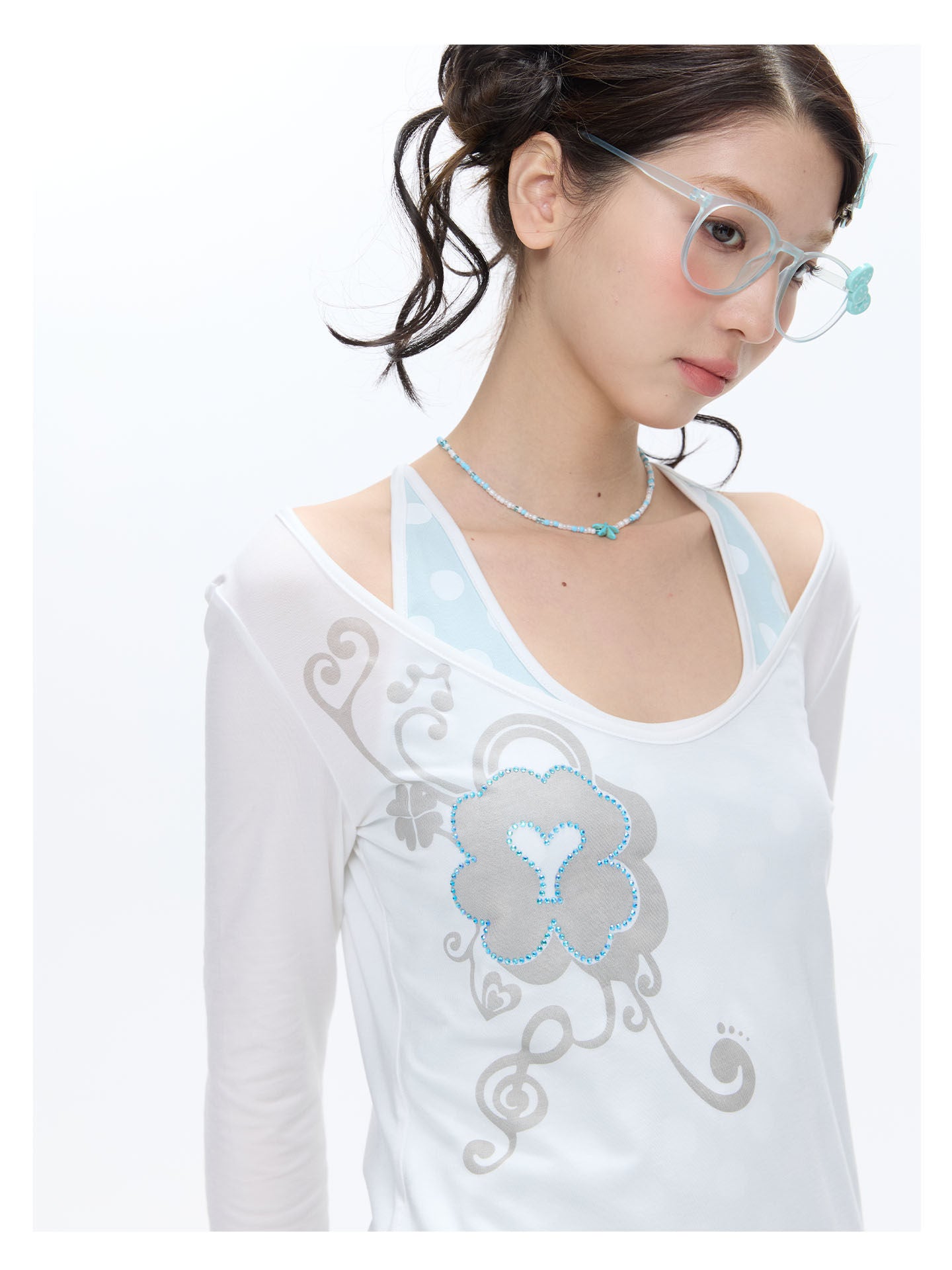 Clover Polka 2-Piece Sweatshirt