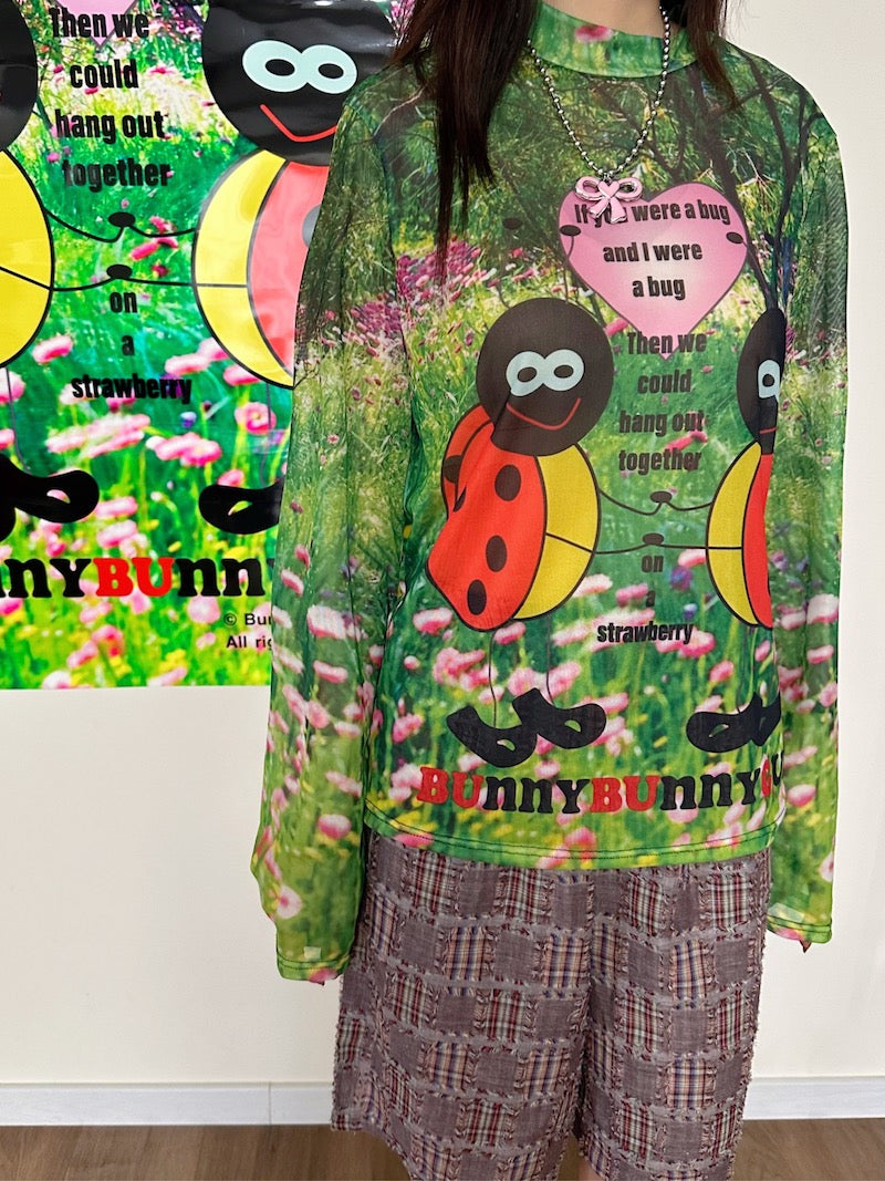 Ladybug Grass Mesh Shirt
