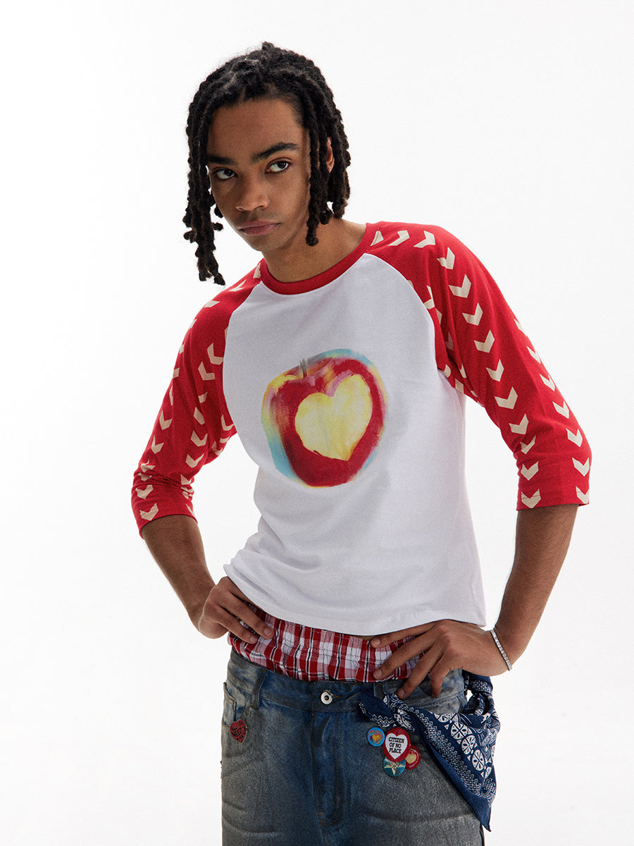 Apple Heart Bite Graphic Shirt