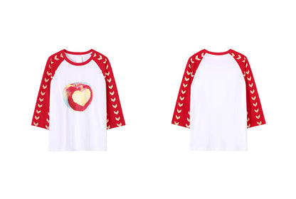 Apple Heart Bite Graphic Shirt