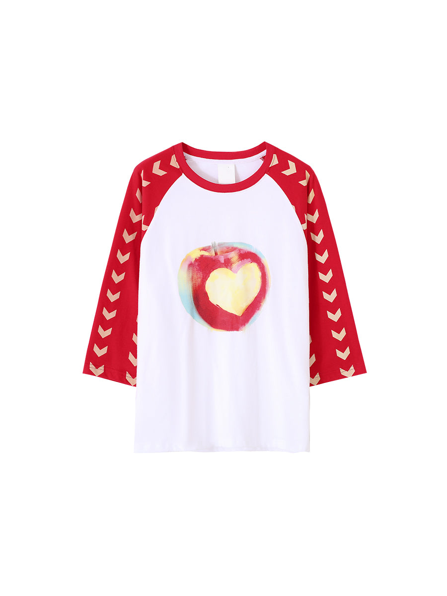 Apple Heart Bite Graphic Shirt