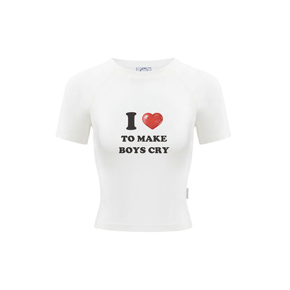 Y2K I Love To Make Boys Cry T-Shirt