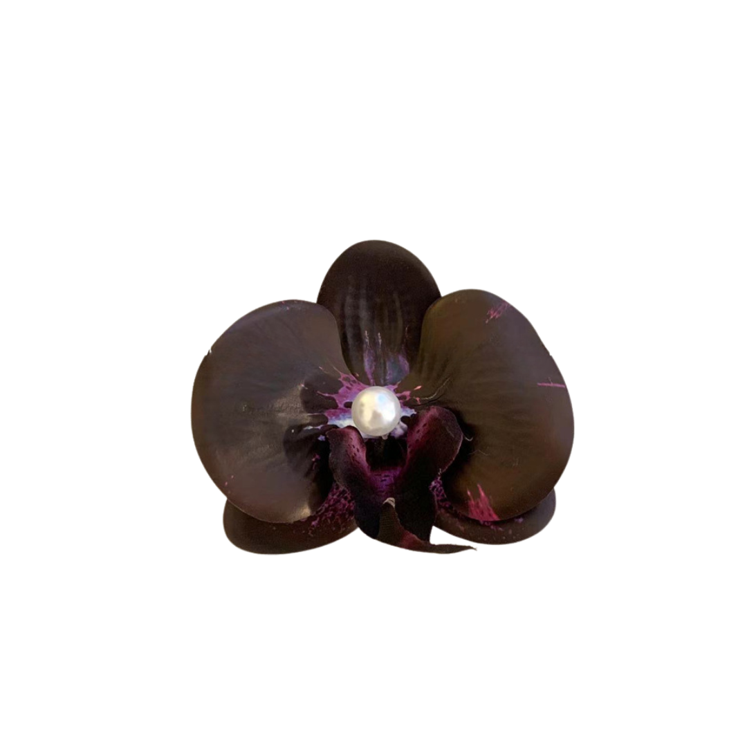 Orchid Hair Clips - Various Colours