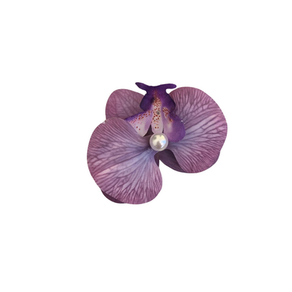 Orchid Hair Clips - Various Colours