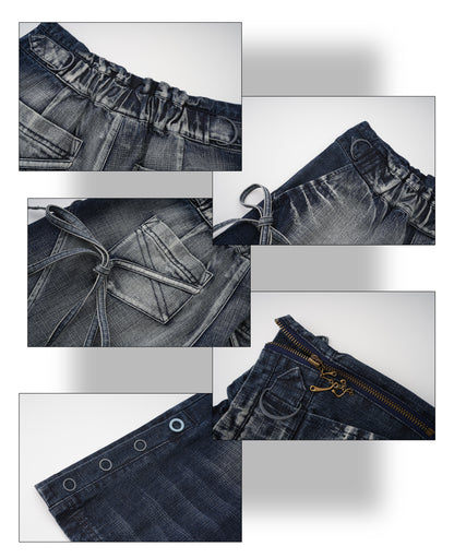 Sassy Love Bow Washed Cropped Jeans