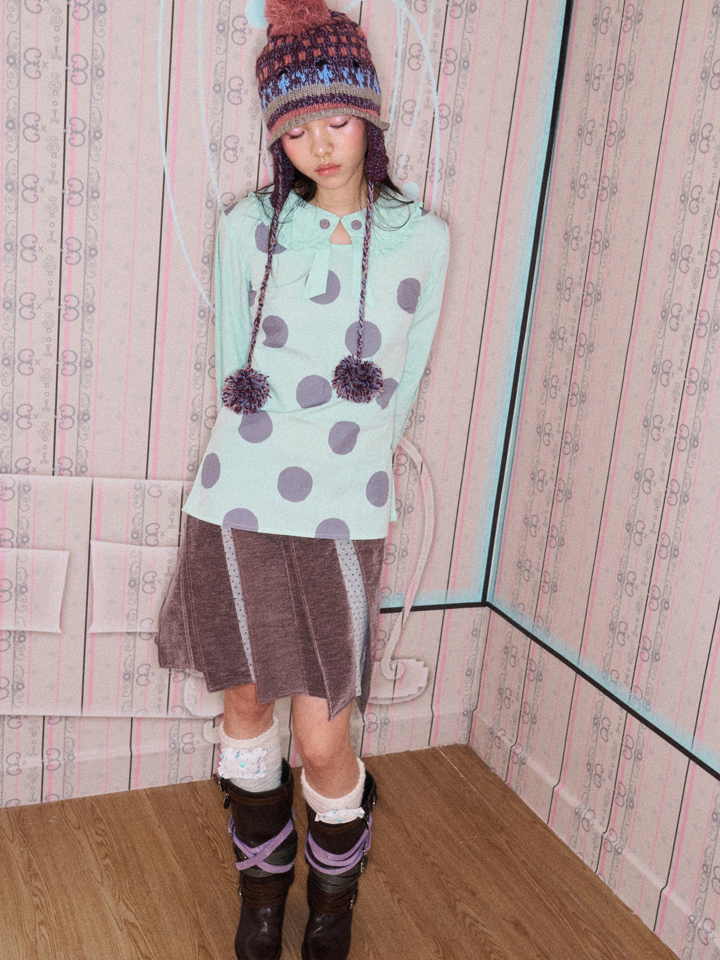 Sassy Love Mint Polka Shirt