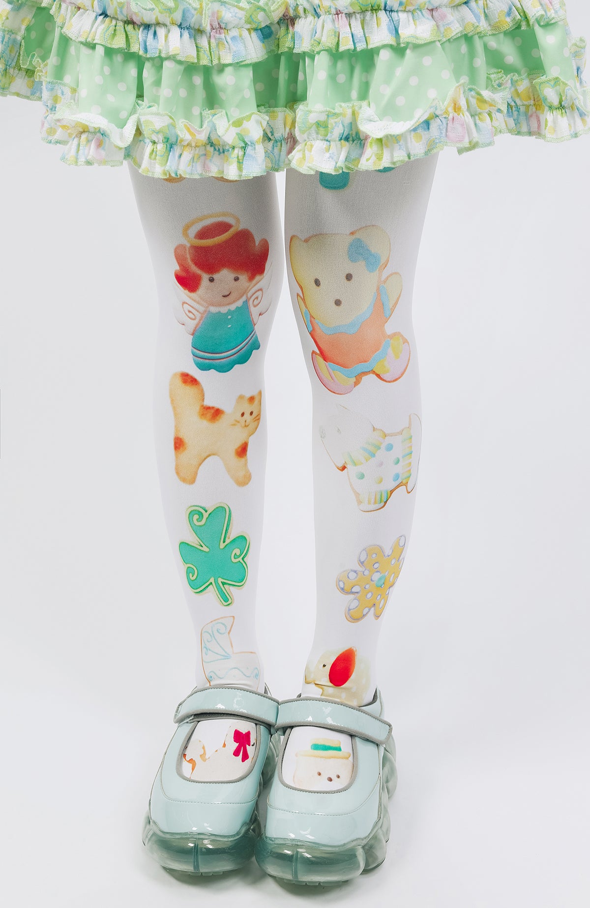 Candy Angel Clover Cookie Tights