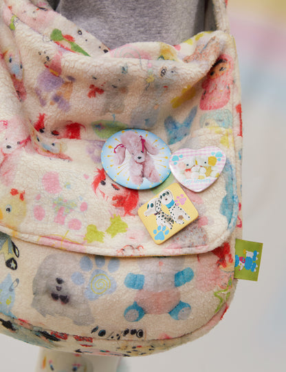 Kawaii Fluffy Cross-Shoulder Messenger Bag