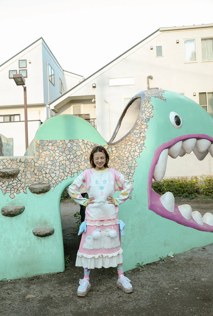 Kawaii Pastel Puppy Knit Sweater